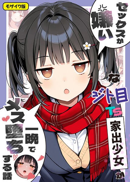 セックスが嫌いなジト目TS家出少女が一晩でメス堕ちする話 モザイク版｜悪魔ほろほろ×フルカラー 評価