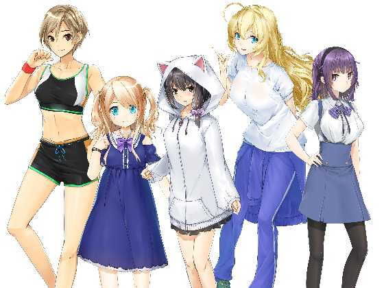 ジークンソフト★表情追加キャラクター005[スレンダー]