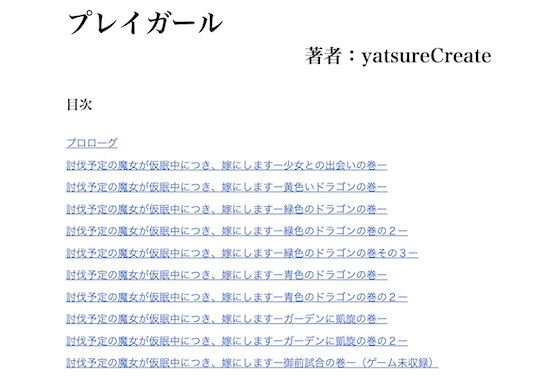 yatsureCreate★【ノベル】プレイガール[ファンタジー]