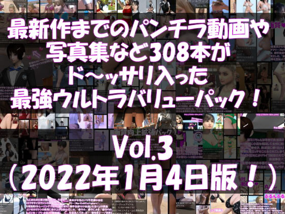 Libido-Labo★最新作までのパンチラ動画や写真集など308本がドッサリ入った最強ウルトラバリューパック！Vol.3（2021年11月18日版！）[3DCG]