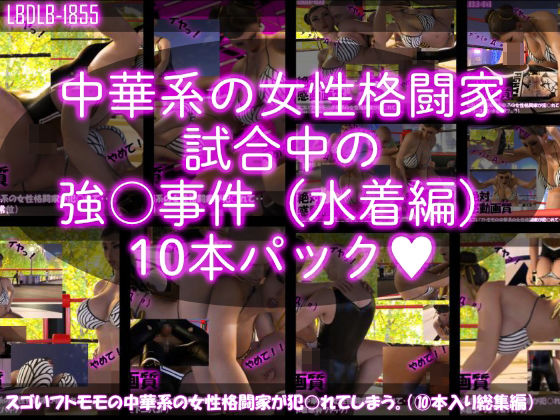 Libido-Labo★【△500】スゴいフトモモの中華系女性格闘家が犯○れてしまう（水着シリーズ10本全部入り総集編！）[3DCG]