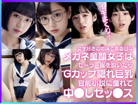 ChickenToPotato2.0★文学好きの地味で真面目なメガネ童顔少女は、セーラー服を脱いだらGカップ隠れ巨乳！官能小説に憧れて中●しセッ●ス[制服]