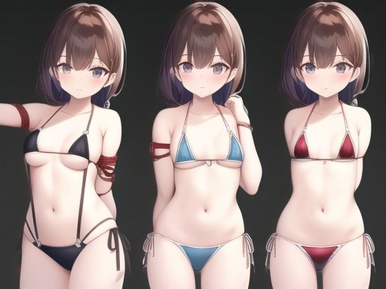まんすじラボ★紐マイクロビキニ部のえちえち立ち絵[全年齢向け]
